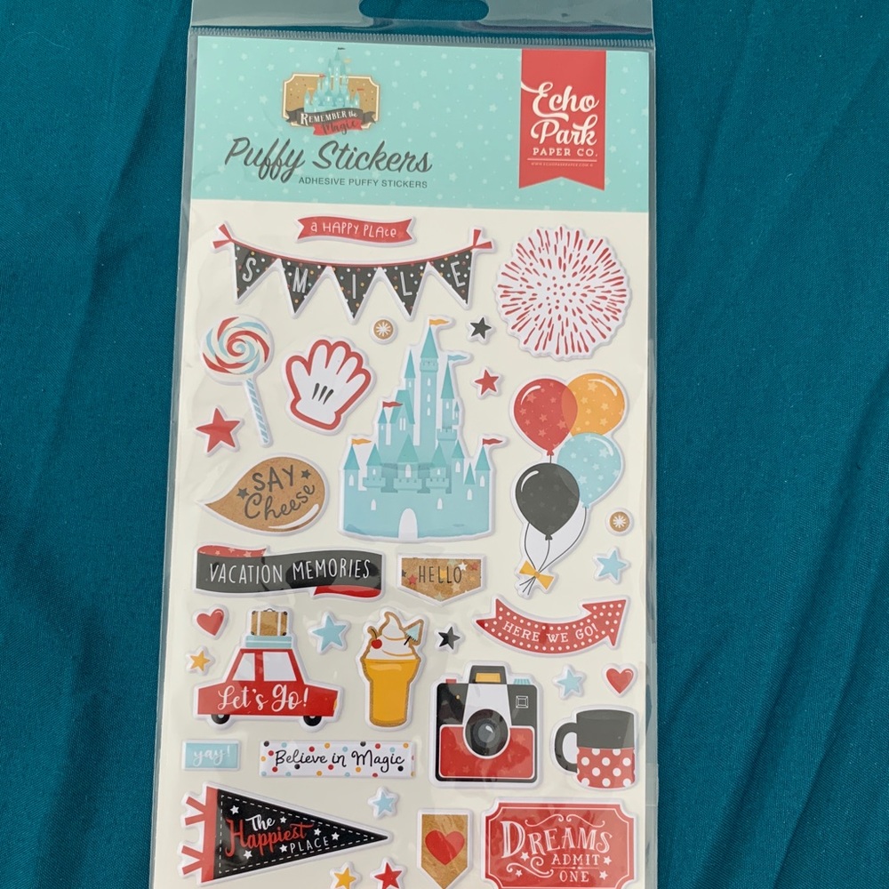 Echo Park Remember the Magic Puffy Stickers